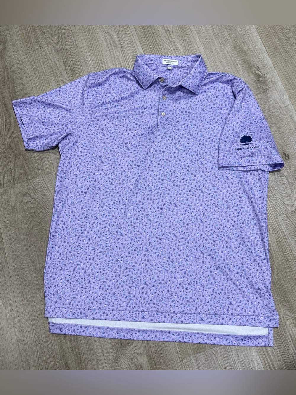Peter Millar Summer Comfort Painkiller Drink Sz L Carmel Valley Ranch Club